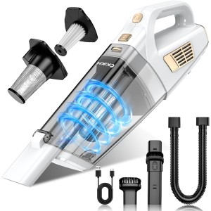 CKIKH Cordless Handheld Vacuum - Black & Gold